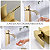TORNEIRA BANHEIRO LAVABO COM MISTURADOR MONOCOMANDO CASCATA BICA ALTA DOURADA ESCOVADA - Imagem 3