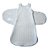 Saco de Dormir Soft Trançado Branco com Swaddle / Cueiro Removível - Imagem 2