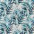 Tecido Impermeavel Acquablock Estampado Folhas Herbal Azul e Branco - Imagem 1