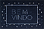 Capacho Tapete Bem Vindo Triângulo Preto e Branco 60x40cm - Imagem 1