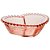Jogo bowls em cristal Pearl Coração 2 peças rosa - Rojemac - Imagem 2