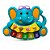 Brinquedo Pianinho Musical para Bebˆs Piano Infantil com Som e Luzes Elefante Azul - Imagem 1