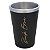 Copo Caldereta Térmico De Plastico Preto C/ Aluminio Double Black Ass. Dourada 300ml Black Erva - Imagem 1