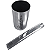 Kit Copo Caldereta Redondo E Bomba Inox 350ml Black Erva - Imagem 1