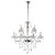 Lustre Anjou Cromado e Transparente (D)82cm (a)79cm 12x E14 - Imagem 1