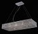 Lustre Pendente / Plafon Em Cristal K9 90x30cm +luz - Imagem 1