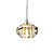 Pendente Em Cristal K9 Cognac 14cm +Luz PE-012/1.12CO - Imagem 1