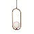 Pendente Cadre Vidro Branco/ Bronze PD1333BZ-BR Studioluce - Imagem 1