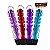 Kit Vibrador Personal Azul Rosa Vermelho e Roxo com Capa Texturizada - Importado - Imagem 3