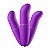 Kit Vibrador Ponto G Toque Aveludado Roxo Importação - Imagem 1
