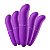 Kit Vibrador Ponto G Toque Aveludado Roxo Importação - Imagem 3