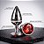 Plug Anal Tamanho P Iniciante Inox Pedra Joia Excita Estimula Dilata - Sexy Import - Imagem 4