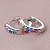 ARGOLA CRAVEJADA 12MM RAINBOW - Imagem 1