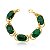 PULSEIRA CORDA NAUTICA MALAQUITA OVAL - Imagem 1