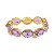 PULSEIRA CRISTAIS AMETISTA FECHO IMA OVAL - Imagem 1