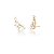 BRINCO EAR CUFF COM PÉROLAS BANHADO A OURO - Imagem 1