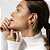 BRINCO EAR LINE E PIERCING DE ORELHA ZIRCONIA BANHADO A OURO - Imagem 2