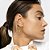 BRINCO EAR LINE E PIERCING DE ORELHA TURMALINA BANHADO A OURO - Imagem 2
