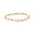 PULSEIRA COM PÉROLAS BANHADO A OURO - Imagem 1