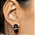 MEIA ARGOLA ESMALTADO PRETO - Imagem 3