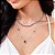 COLAR RIVIERA 3 GARRAS 3MM 42 CM TANZANITA PRATA 925 - Imagem 2