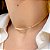 COLAR MALHA CHAPADA  BANHADO A OURO 35CM - Imagem 2