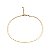COLAR MALHA CHAPADA  BANHADO A OURO 35CM - Imagem 1