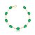 PULSEIRA COM ZIRCÔNIAS E PEDRAS OVAIS ESMERALDA SJ - Imagem 1
