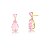 BRINCO CRISTAIS EM GOTA ROSA SJ - Imagem 1