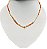 CHOKER DELICADA CORNALINA E AMAZONITA SJ - Imagem 1