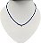 CHOKER DELICADA LAPIS LAZULI E CRISTAL CORNALINA SJ - Imagem 1