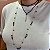 CHOKER DELICADA LAPIS LAZULI E CRISTAL CORNALINA SJ - Imagem 2