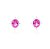 BRINCO LULU SAFIRA PINK PP - Imagem 1