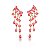 BRINCO EAR CUFF COM  CRISTAIS PINK SM - Imagem 1