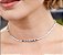 CHOKER DE PLAQUINHAS  COM PONTOS DE LUZ RÓDIO PP - Imagem 2