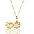 COLAR RELICARIO LITTLE MOMENTS DOURADO/VERDE SM - Imagem 2