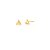 BRINCO TRIANGULAR SPIKE BANHADO A OURO - Imagem 1
