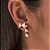 BRINCO SPIKE 3 PIRAMIDES BANHADO A OURO SM - Imagem 2