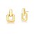 BRINCO PEQUENO FIVELAS BAN. OURO SM - Imagem 1