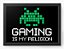 Quadro Decorativo A3 (45x33) Game Is My Religion - Imagem 1