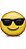 Almofada Emoticon - Emoji Óculos de sol - Imagem 1