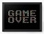 Quadro Decorativo A4 (33X24) Game Over - Nerd e Geek - Presentes Criativos - Imagem 1