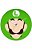 Relógio de Parede Luigi Face - Nerd e Geek - Presentes Criativos - Imagem 1