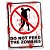 Placa The Zombies - Proibido  - Nerd e Geek - Presentes Criativos - Imagem 1