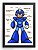 Quadro Decorativo A3 (45X33) Mega Man - Nerd e Geek - Presentes Criativos - Imagem 1
