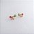Earcuff orgânico pedras coloridas - Imagem 2
