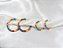 Argola Resina Rainbow - Imagem 1