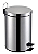Lixeira Redonda Inox com Pedal e Balde 3L - Imagem 1