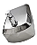 Dispenser Inox escovado de Parede para Álcool Gel ou Sabonete - Imagem 3