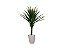 Planta Árvore Artificial Yucca Verde 95cm Kit + Vaso S. Bege 30cm - Imagem 1